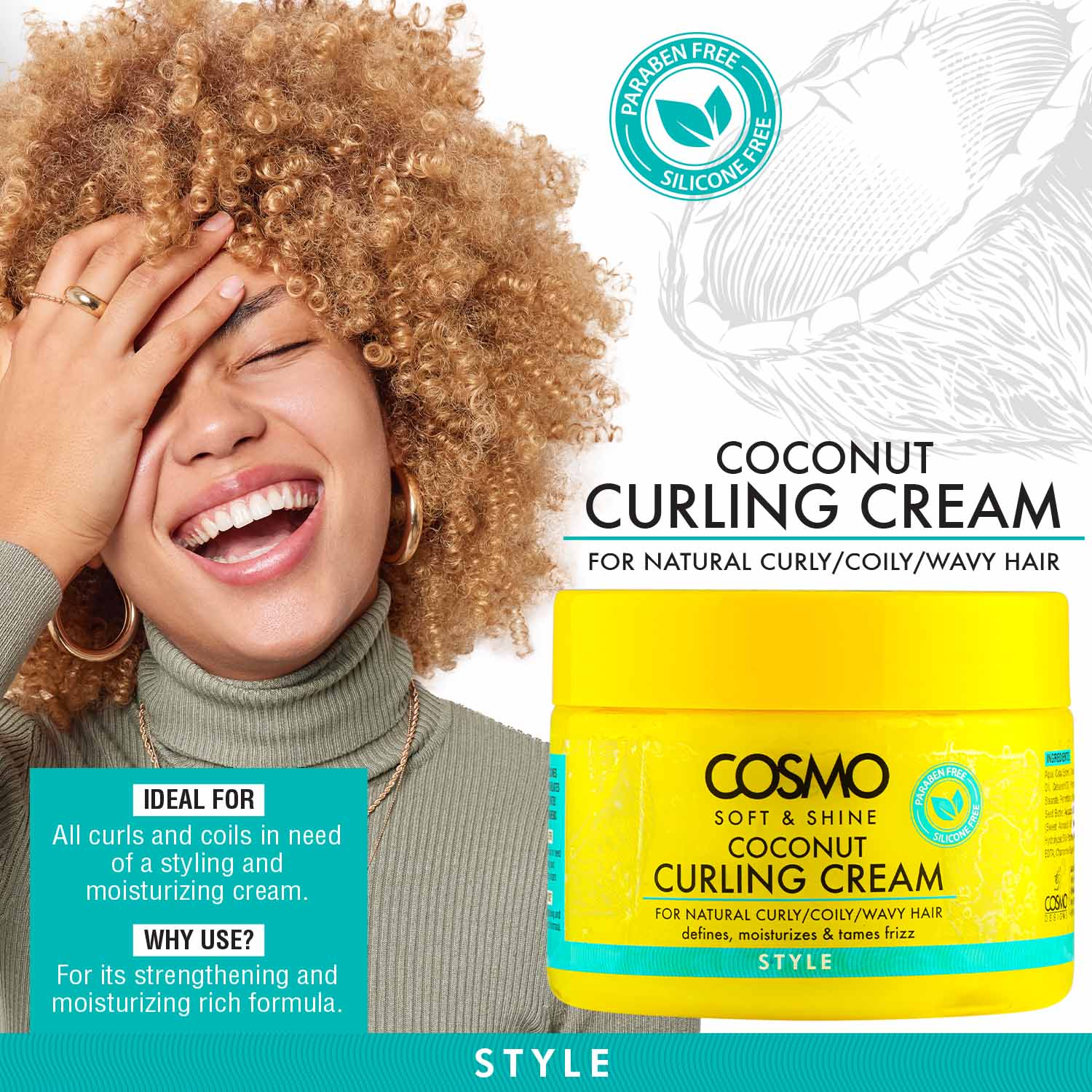 Coconut Curling Cream Style